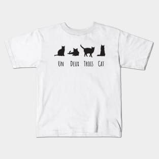 Un Deux Trois Cat Kids T-Shirt